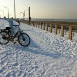 A propos de Violaine :plage néerlandaise en hiver en vélo